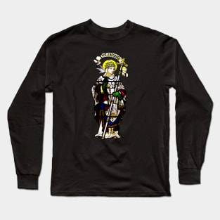 Saint Gregory the Great Stained Glass Window Long Sleeve T-Shirt